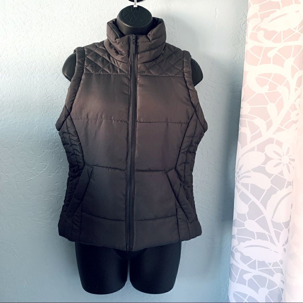 BONGO Gray Puffer Jacket Vest Size Small